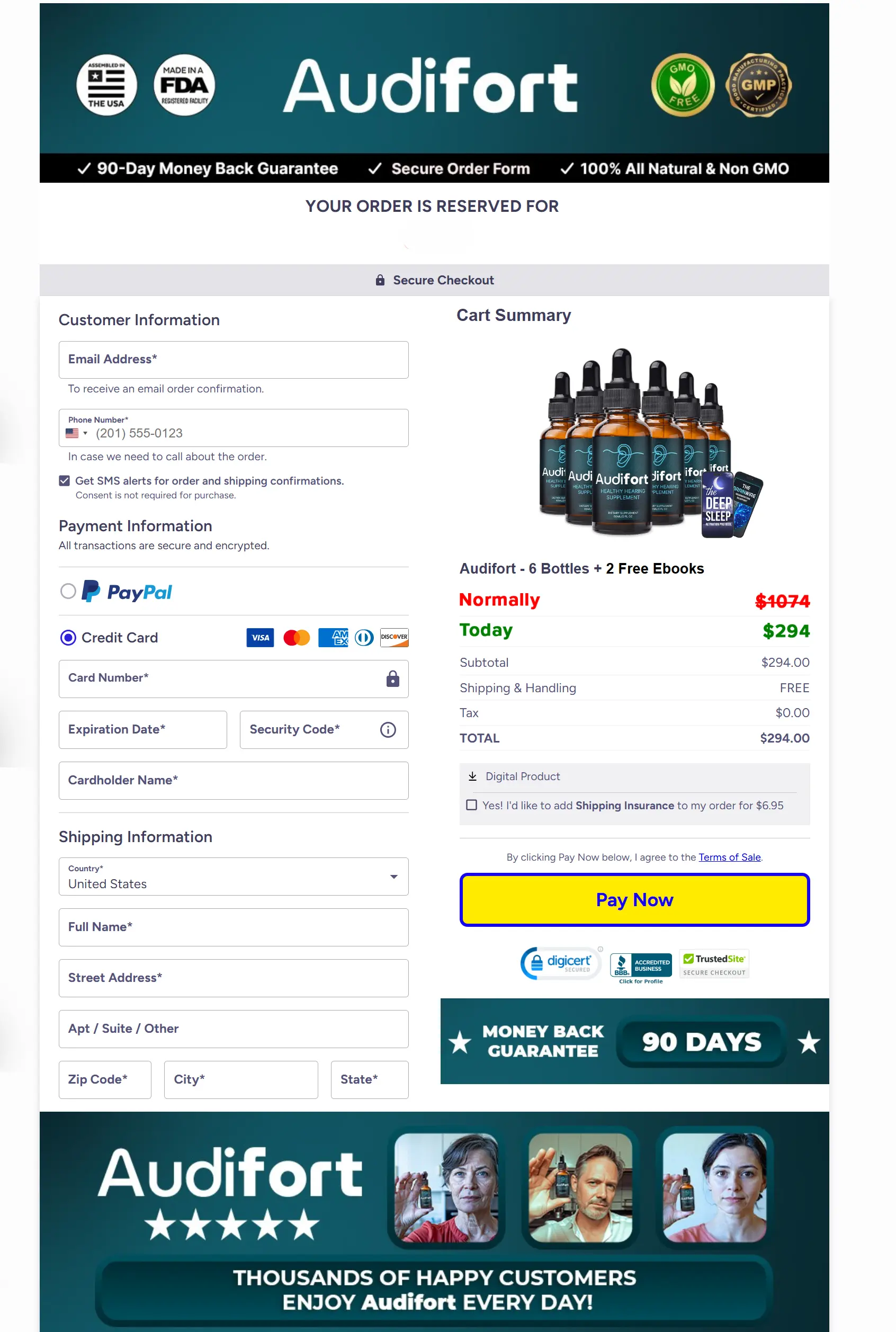Audifort Orders Buy